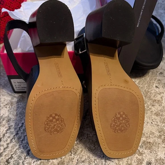 Vince Camuto Black Open-Toe Heels - Picture 2 of 2